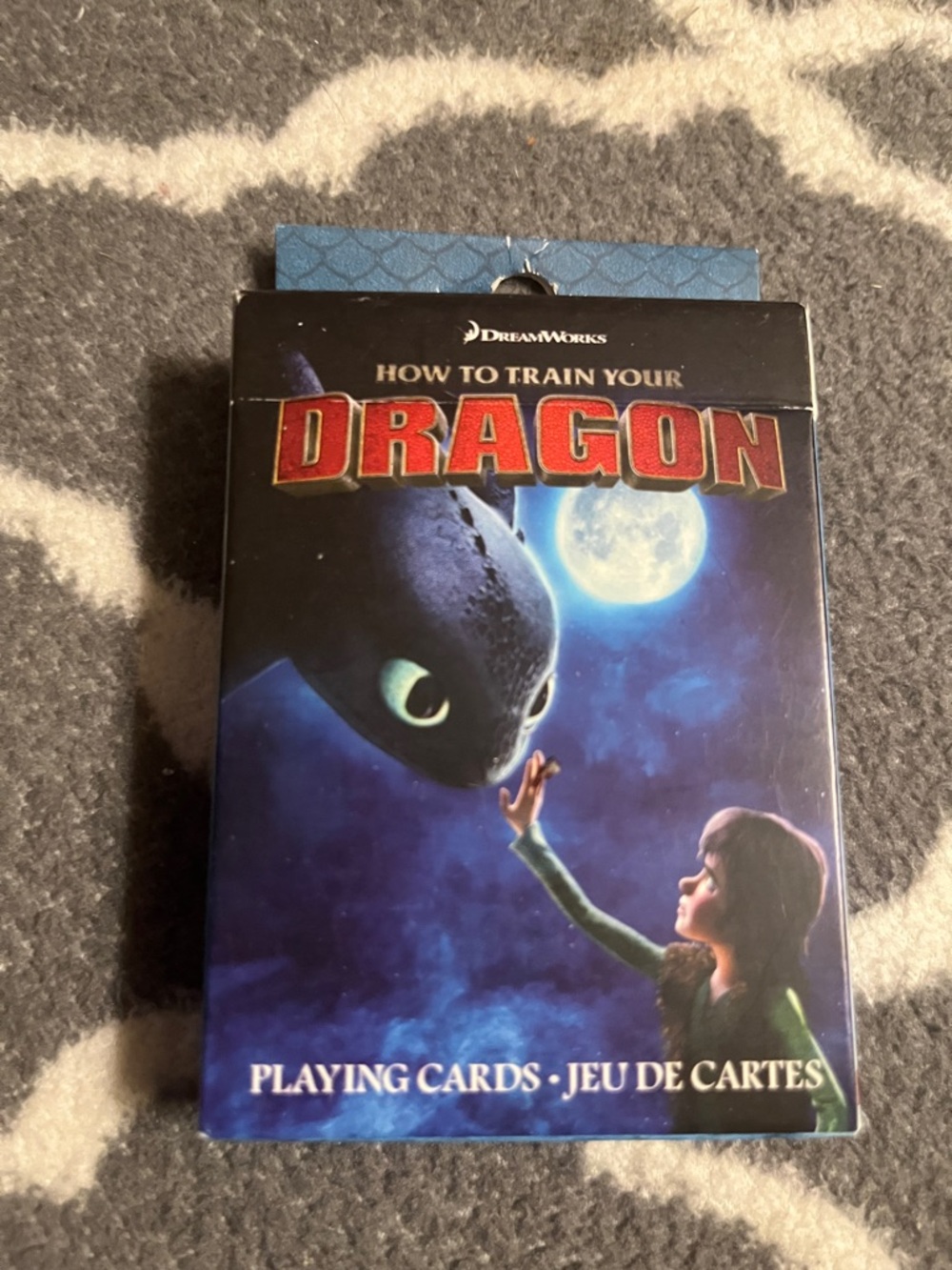 DreamWorks How to Train Your Dragon Playing Cards - Blue & Black Artwork